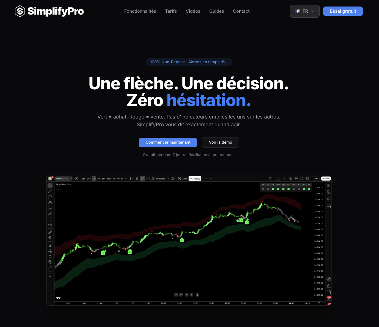 SimplifyPro — page d'accueil